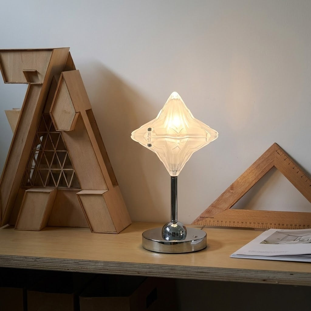 Rechargeable Table Lamp with Star Design and Touch Control