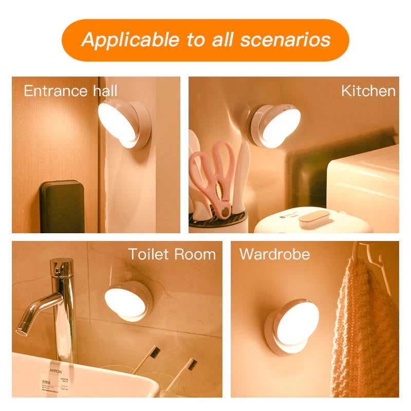 Motion Sensor Night Light with Rotating Shade and Auto Mode - view 7