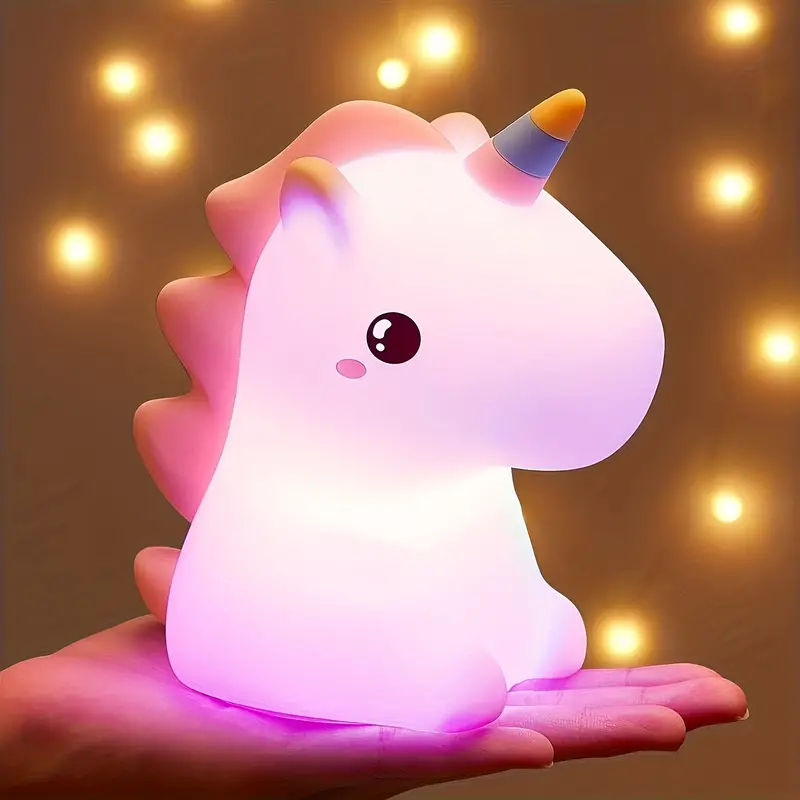 Night Light with Unicorn Design and USB Rechargeable Battery