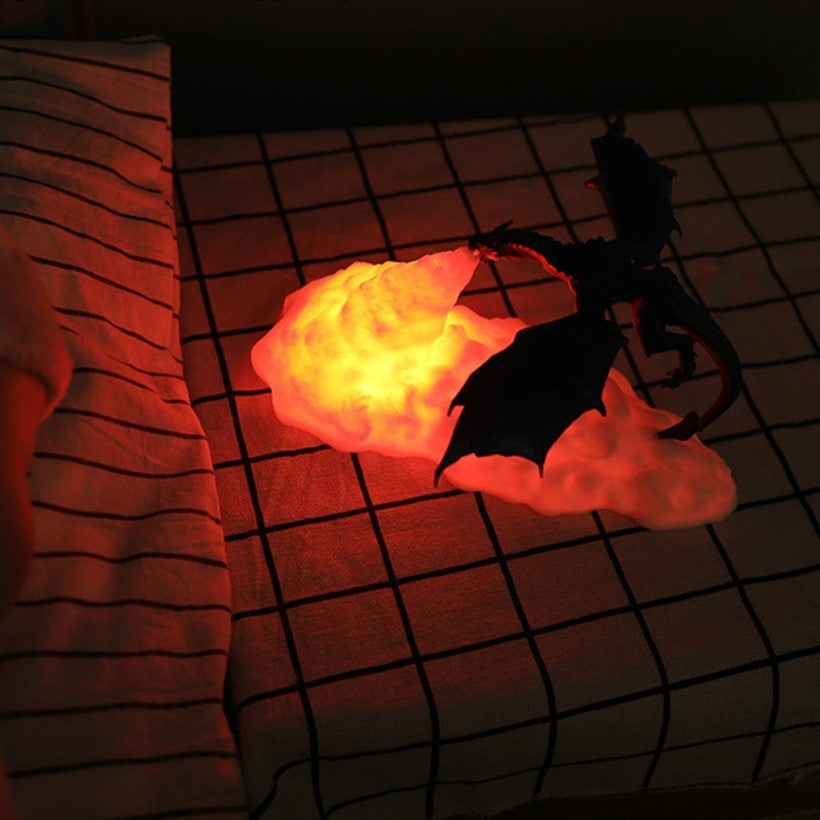 Rechargeable Lamp with Dragon Design and Soft LED Glow - view 2