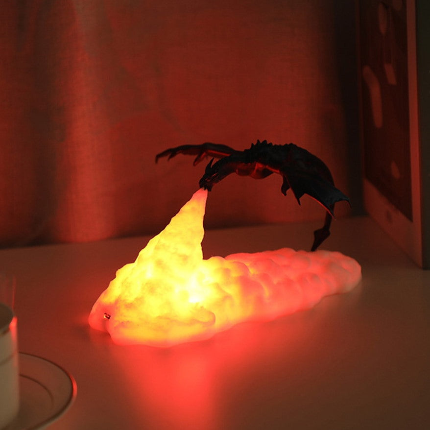 Rechargeable Lamp with Dragon Design and Soft LED Glow - view 4