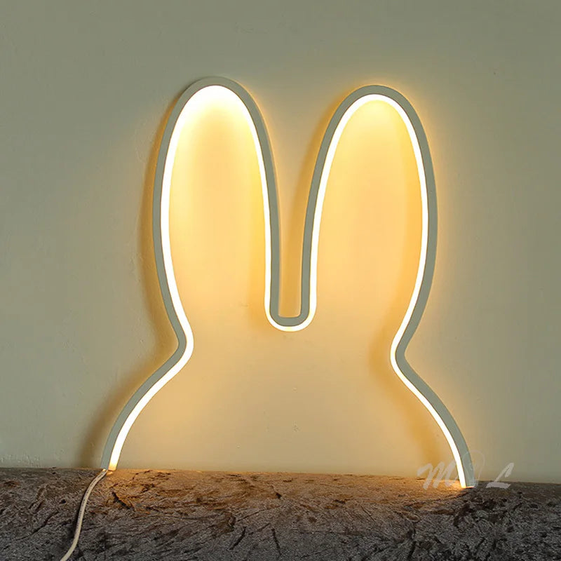 Night Light with Rabbit Design and USB Rechargeable Battery - view 3