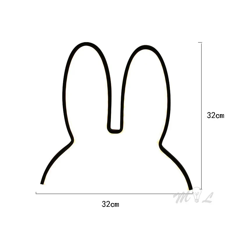 Night Light with Rabbit Design and USB Rechargeable Battery - view 5