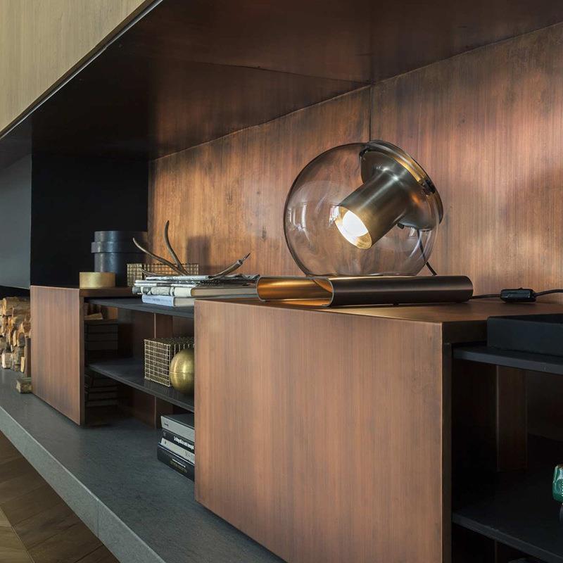 Moderne Glas Sphere Tischlampe