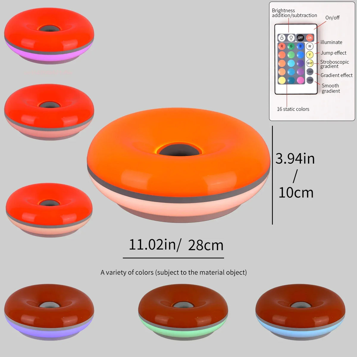 Touch Lamp with Bauhaus Donut Design and USB Power - view 9