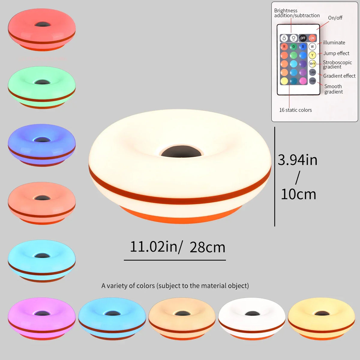 Touch Lamp with Bauhaus Donut Design and USB Power - view 8