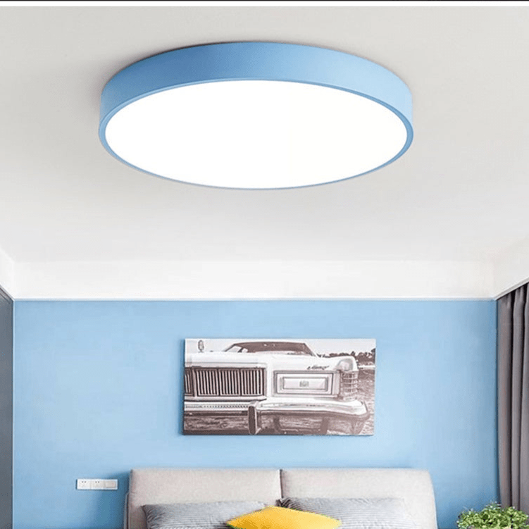 Ceiling Light with Nordic Wood Detail and Integrated LED