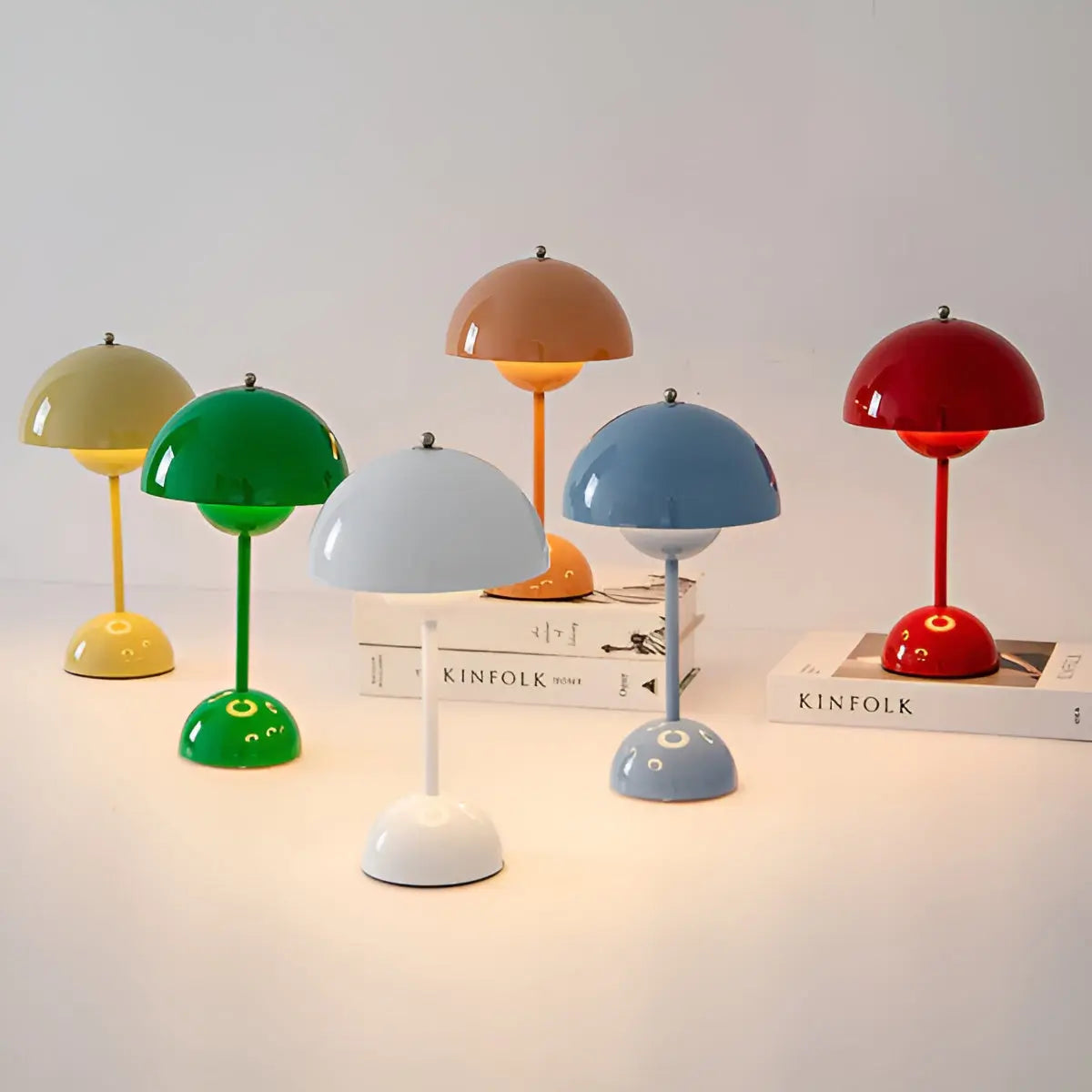 Table Lamp with Push Button Control and Adjustable Brightness