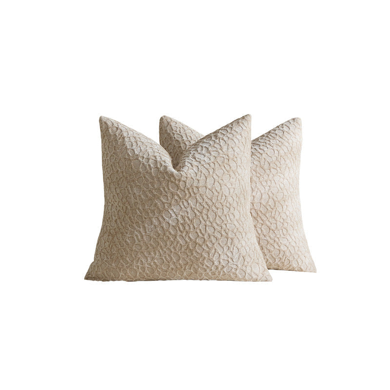 Cushion Covers in Chenille with Raised Pebble Texture, Washable