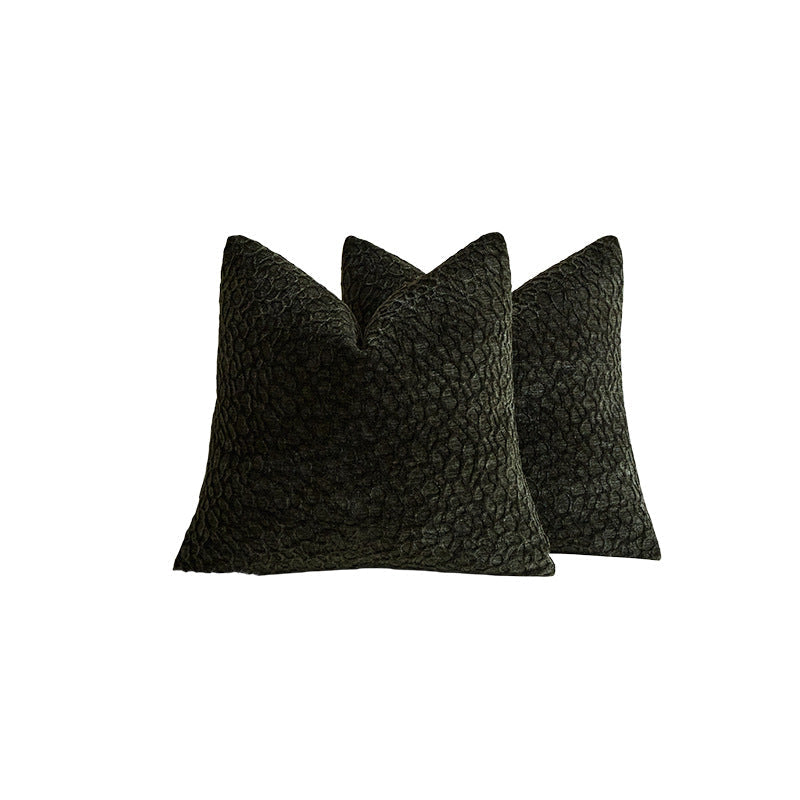 Cushion Covers in Chenille with Raised Pebble Texture, Washable