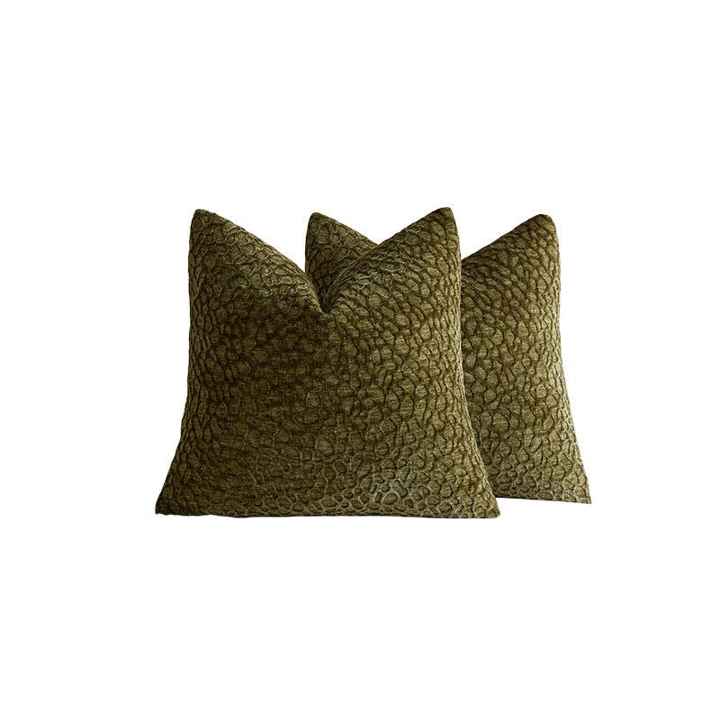 Cushion Covers in Chenille with Raised Pebble Texture, Washable
