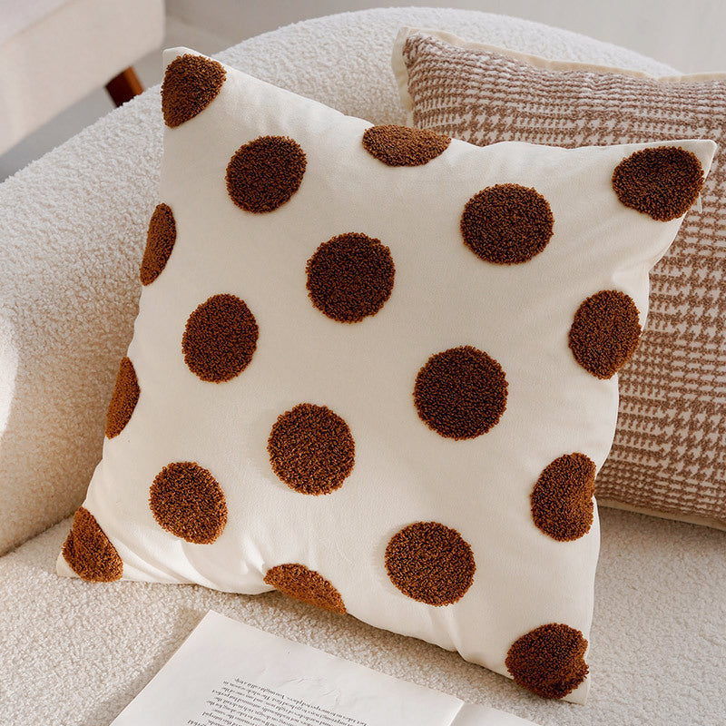 Cushion Covers in Linen Blend, Nordic Style and Striped Design