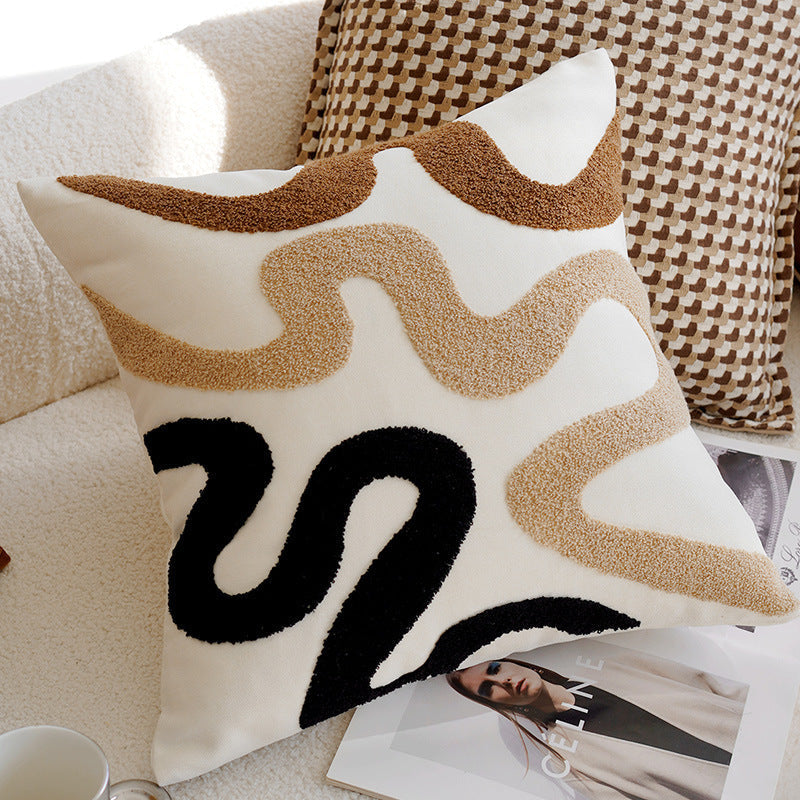 Cushion Covers in Linen, Nordic Style with Dots and Patterns