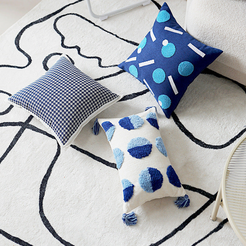 Cushion Covers with Houndstooth Pattern, Modern Minimalist Design