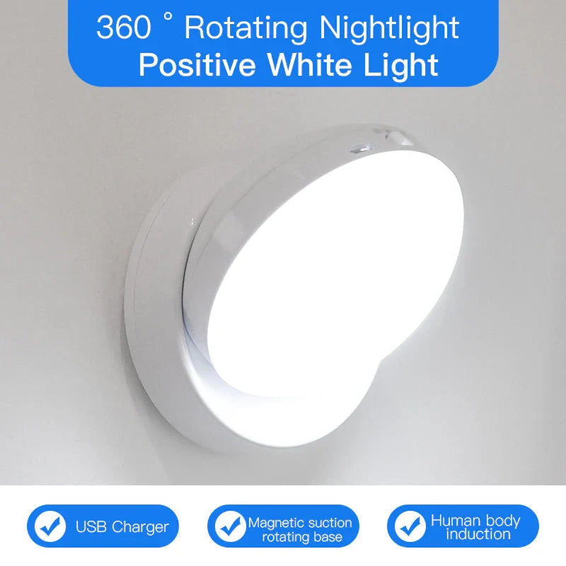 Motion Sensor Night Light with Rotating Shade and Auto Mode - view 2