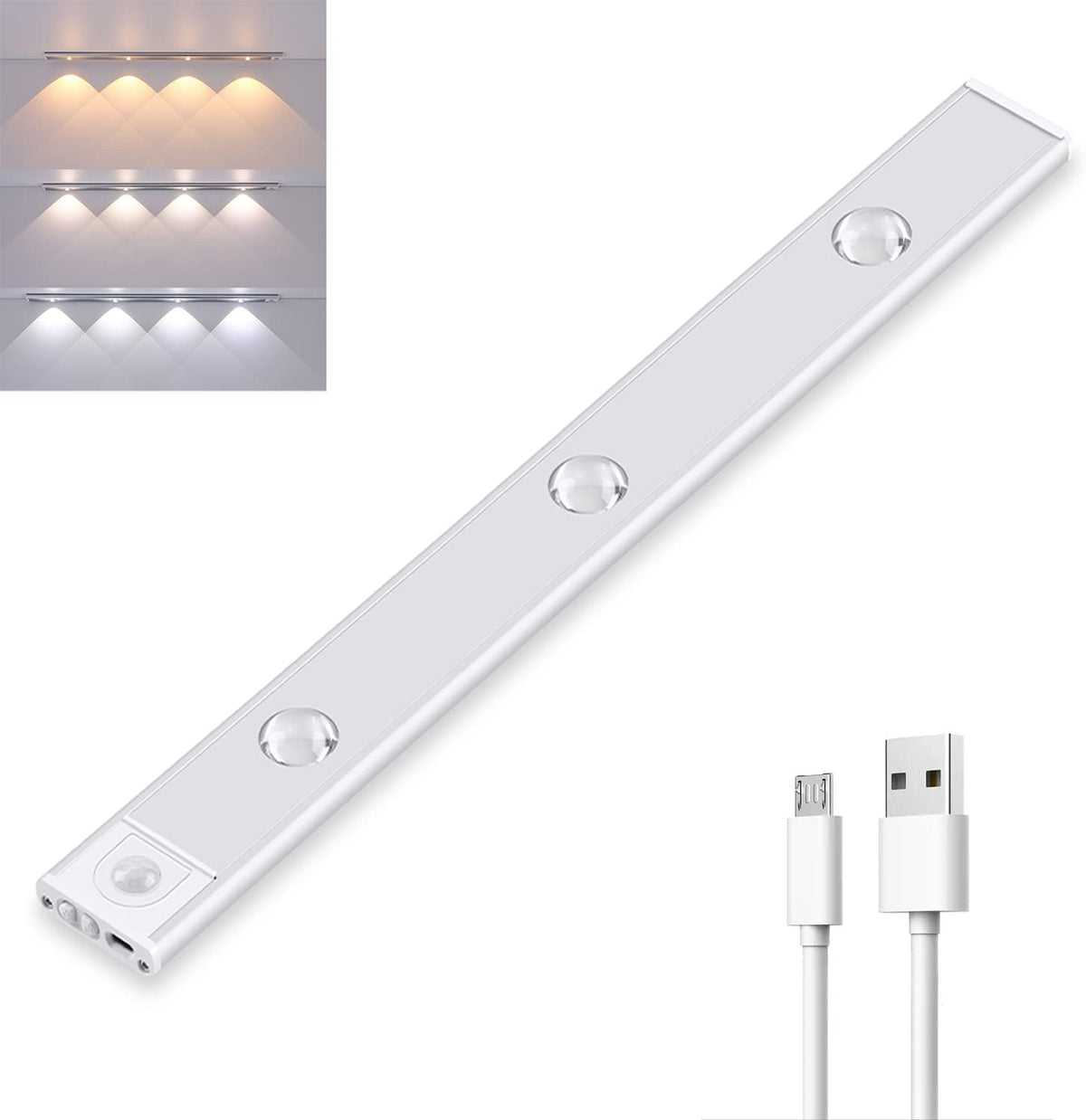 Motion Sensor Light with Rechargeable Battery and 3 Light Colours - view 7