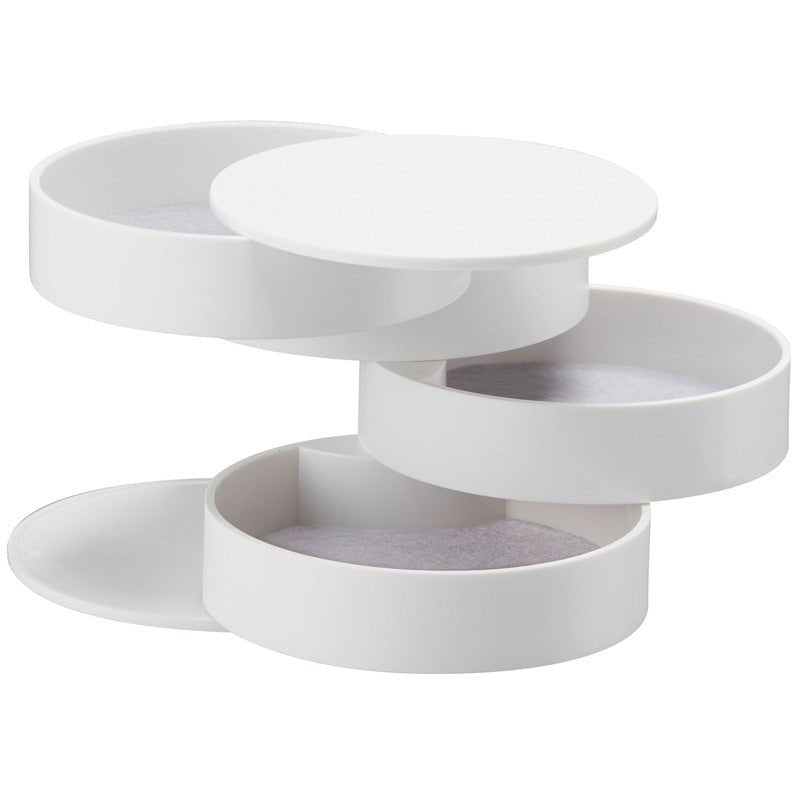 Jewellery Organiser with Swing-Out Compartments, Round Tiered Design