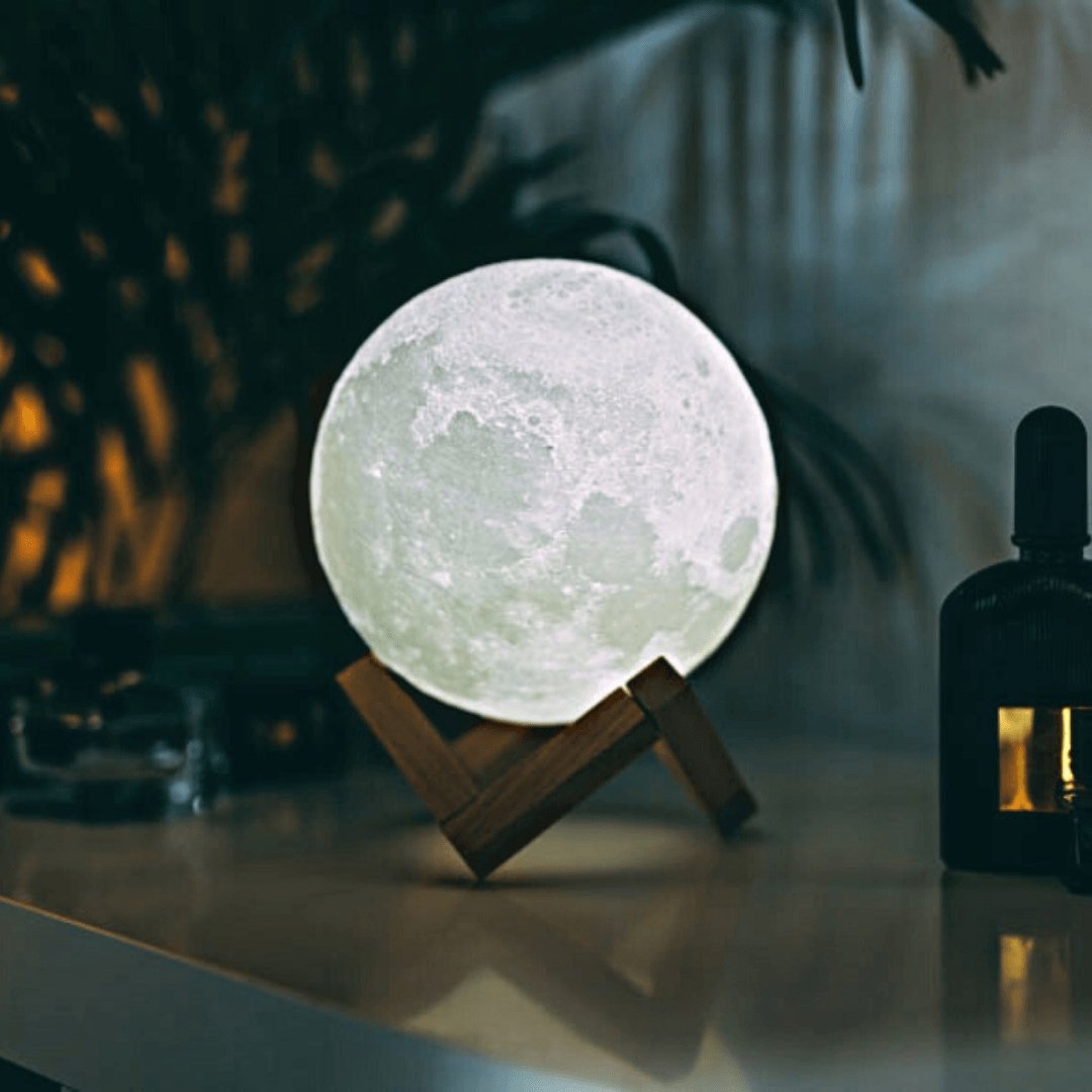 Mondlampe - Lunar - Wiederaufladbar - Touch-Steuerung