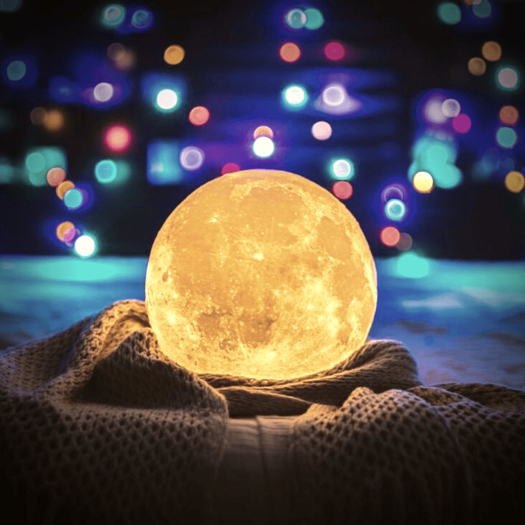 Mondlampe - Lunar - Wiederaufladbar - Touch-Steuerung