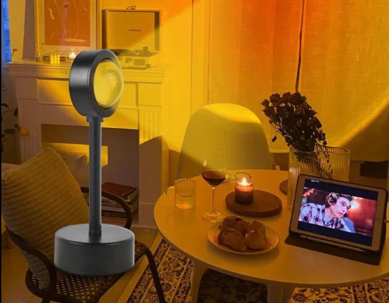 Sunset Lamp with 90° Rotating Head and USB Power for Bedroom - view 2