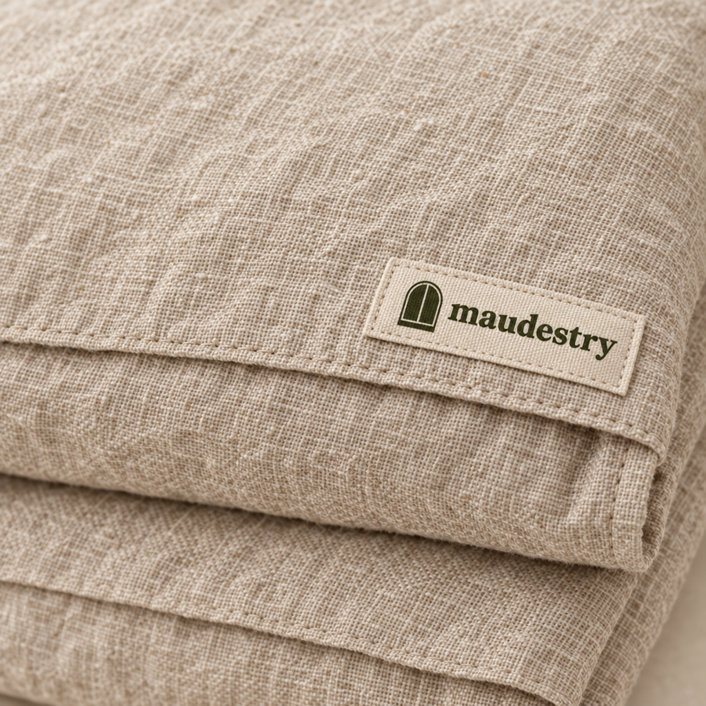 Satin Pillowcases, Stonewashed Linen with Envelope Closure