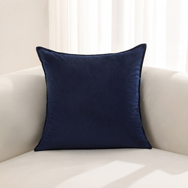 Velvet Cushions with Washable Covers, Square Plush Texture