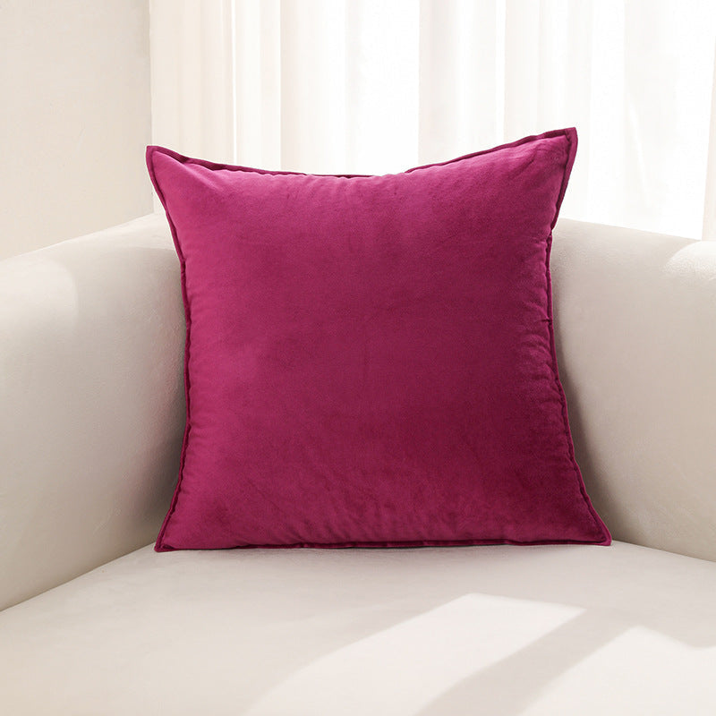 Velvet Cushions with Washable Covers, Square Plush Texture