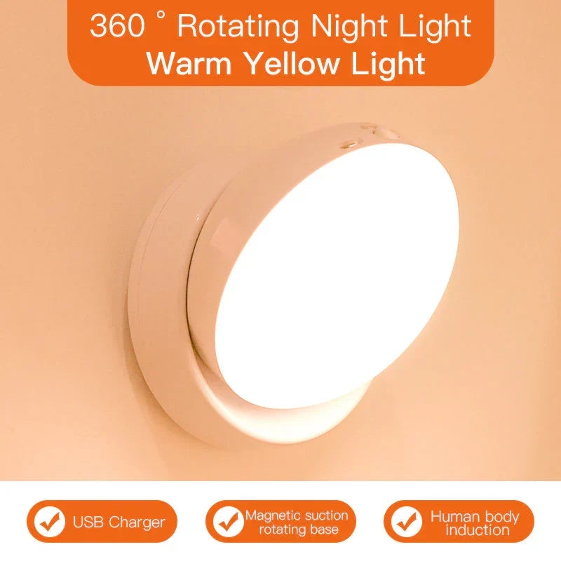 Motion Sensor Night Light with Rotating Shade and Auto Mode - view 10