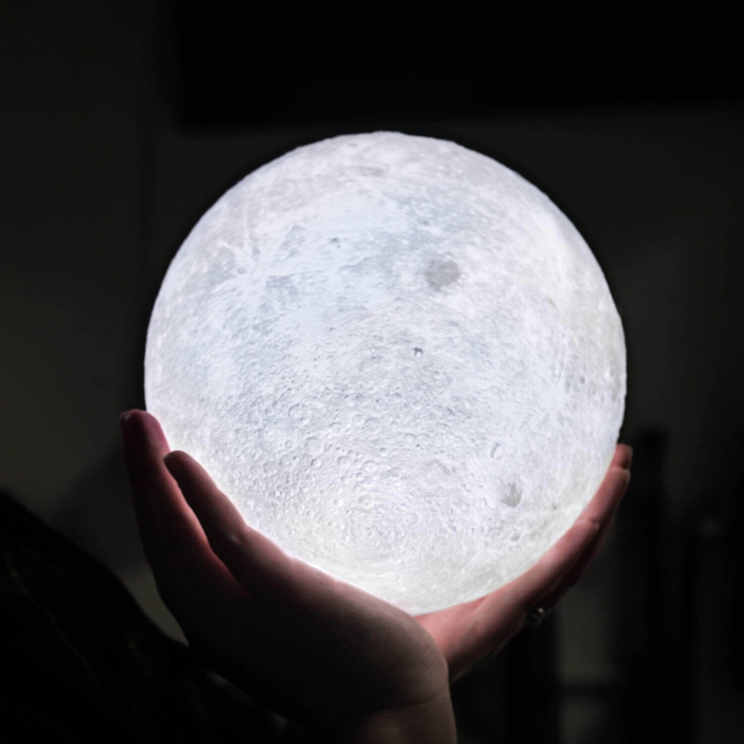Mondlampe - Lunar - Wiederaufladbar - Touch-Steuerung