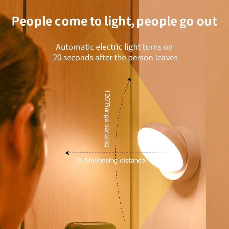 Motion Sensor Night Light with Rotating Shade and Auto Mode - view 8