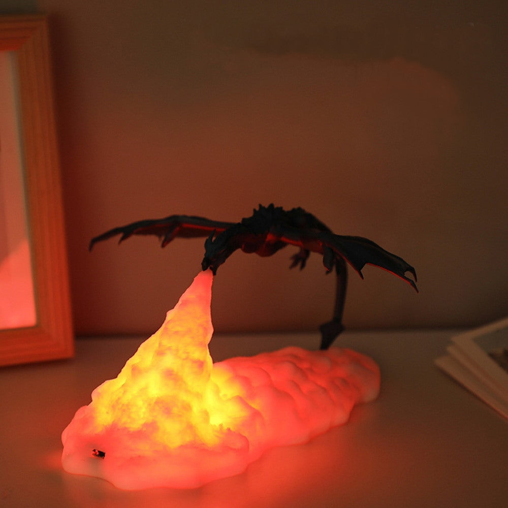 Rechargeable Lamp with Dragon Design and Soft LED Glow - view 3
