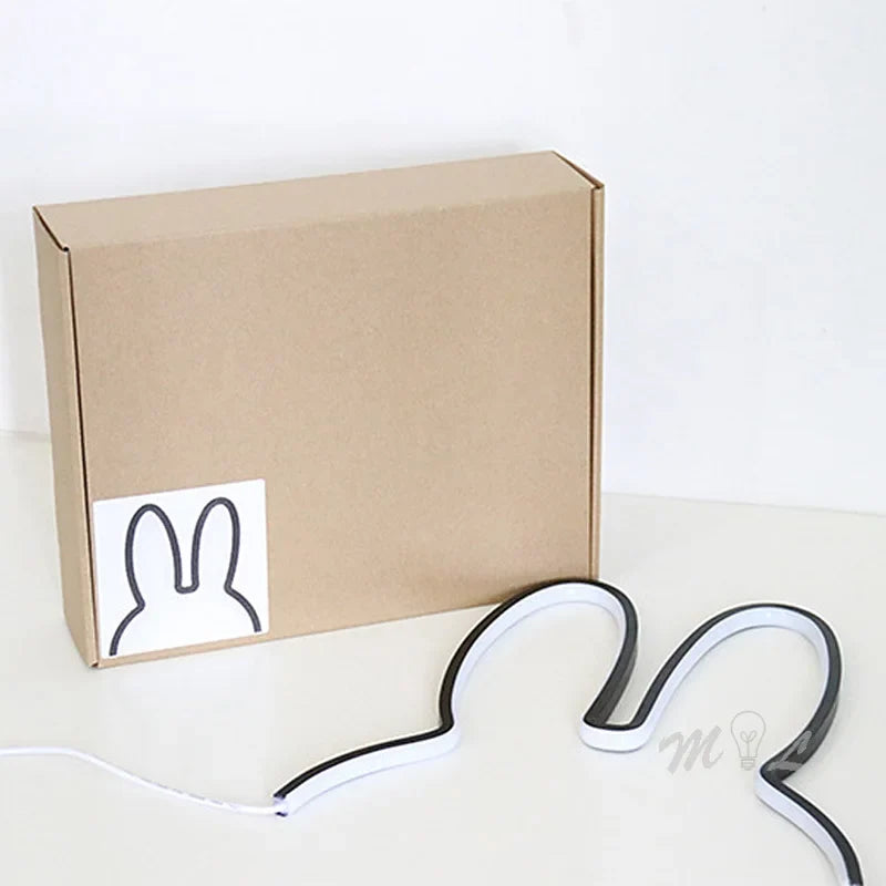 Night Light with Rabbit Design and USB Rechargeable Battery - view 4