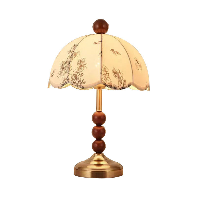 Vintage Blumen Tischlampe