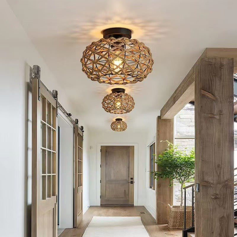 Moderne Bohemian Trommel Deckenleuchte
