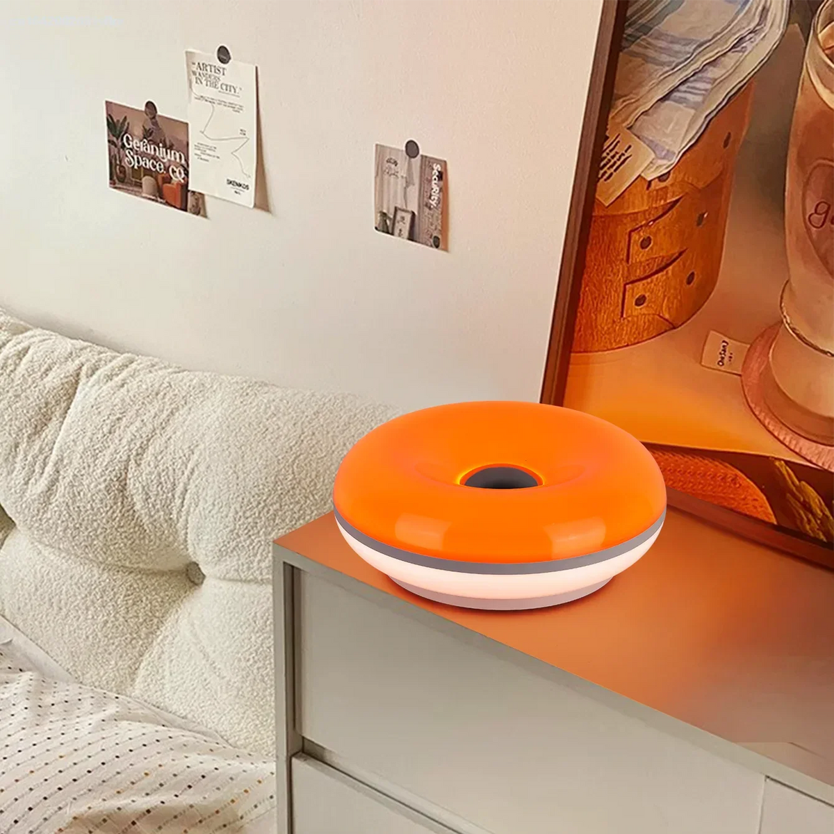 Touch Lamp with Bauhaus Donut Design and USB Power - view 5