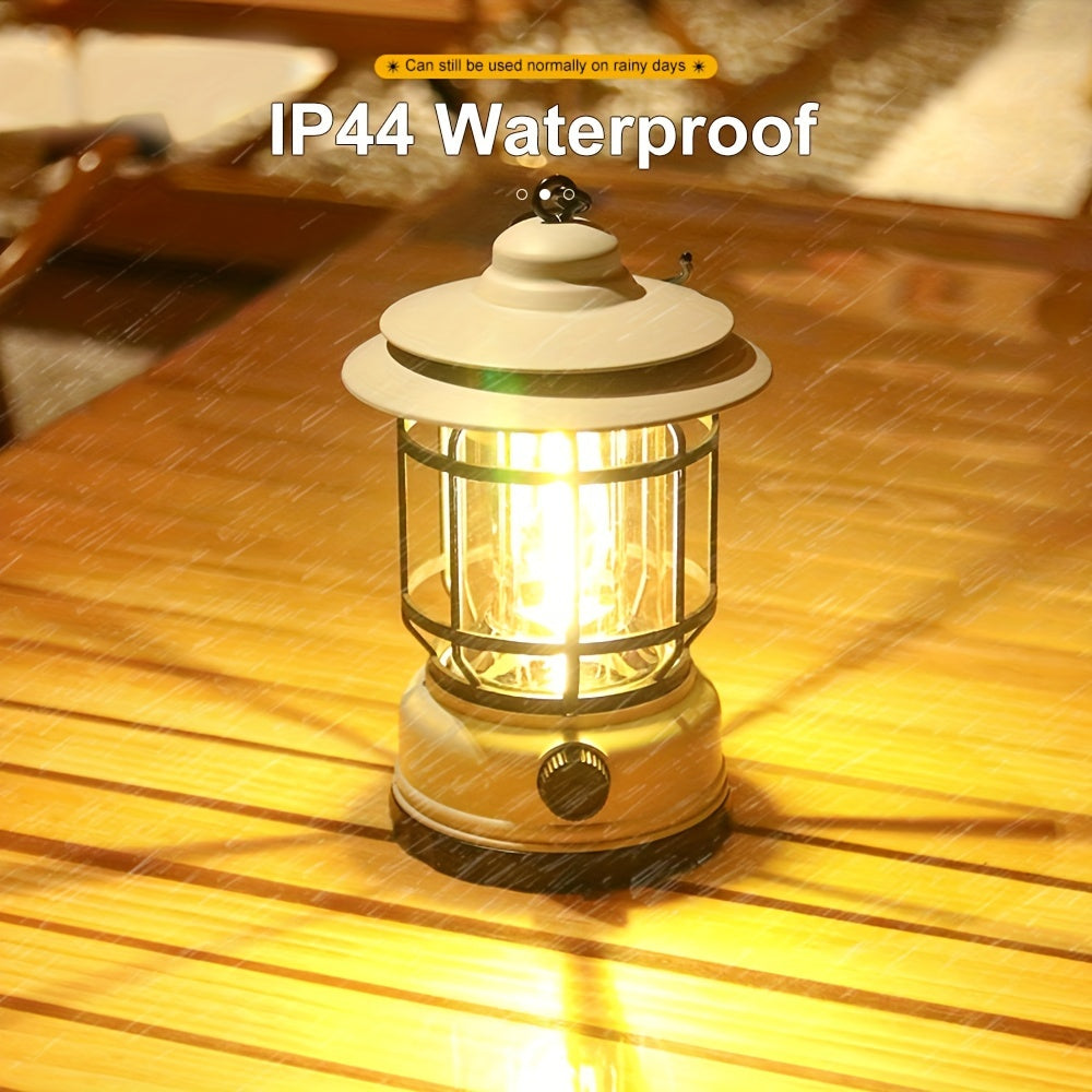 Rechargeable Lamp with Touch Dimming and Water-Resistant Retro Design - view 5