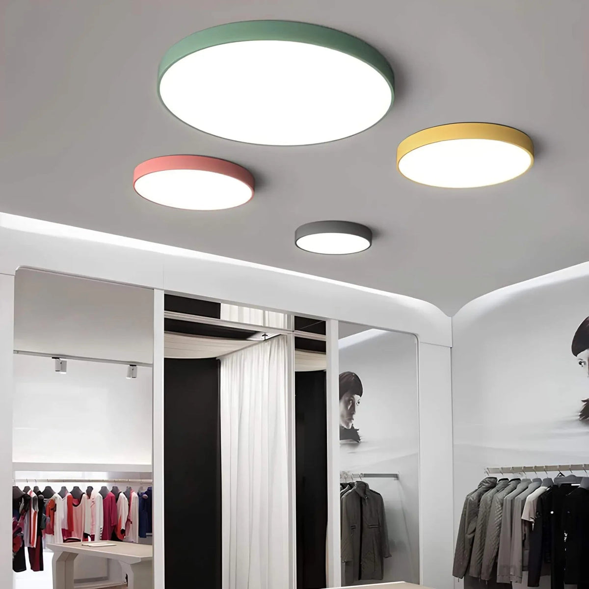 Ceiling Light with Stepless Dimming and Remote Control Option