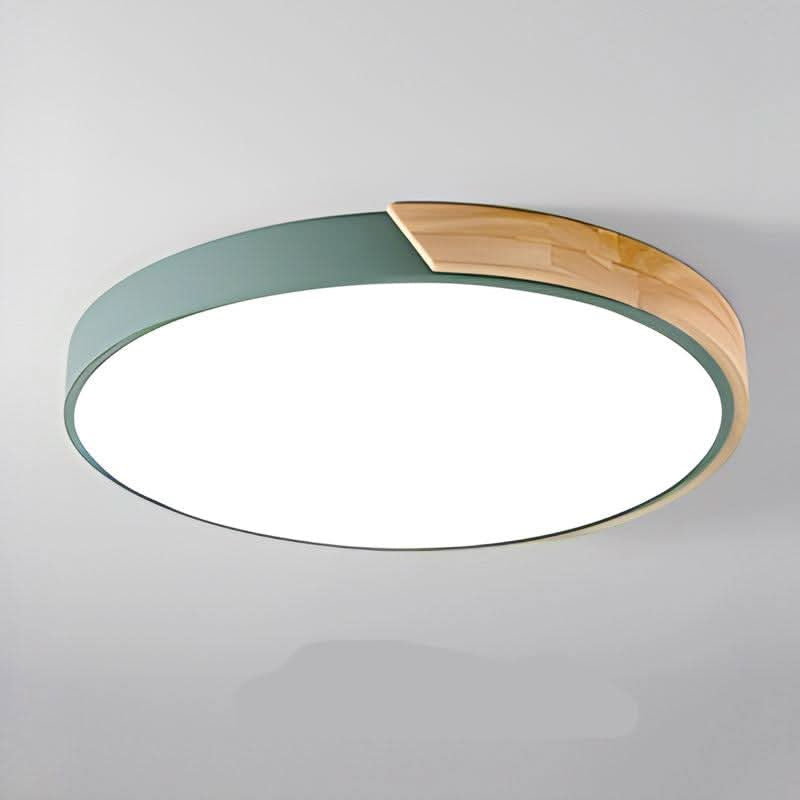 Ceiling Light with Nordic Wood Detail and Integrated LED