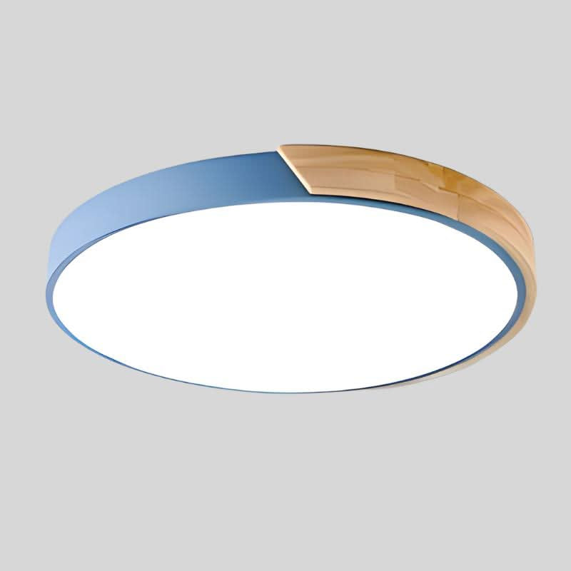 Ceiling Light with Nordic Wood Detail and Integrated LED