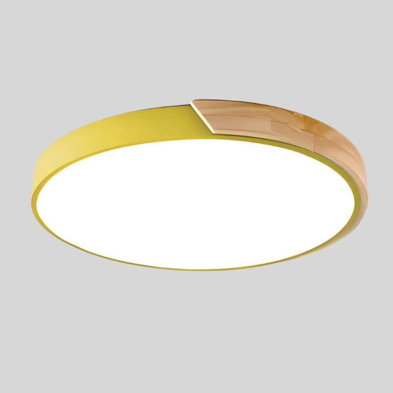 Ceiling Light with Nordic Wood Detail and Integrated LED