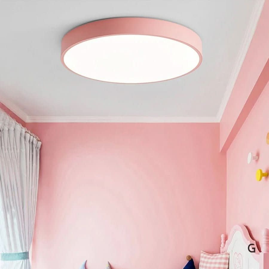 Ceiling Light with Nordic Wood Detail and Integrated LED
