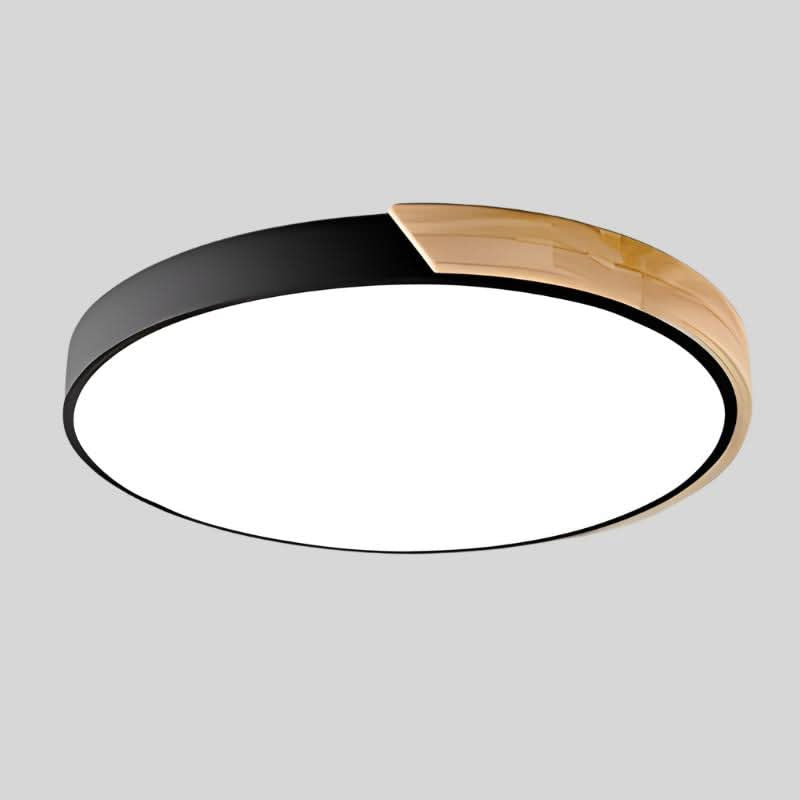 Ceiling Light with Nordic Wood Detail and Integrated LED