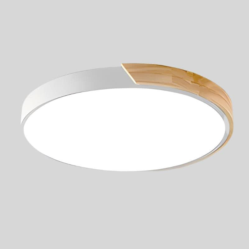 Ceiling Light with Nordic Wood Detail and Integrated LED