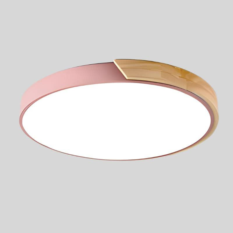 Ceiling Light with Nordic Wood Detail and Integrated LED