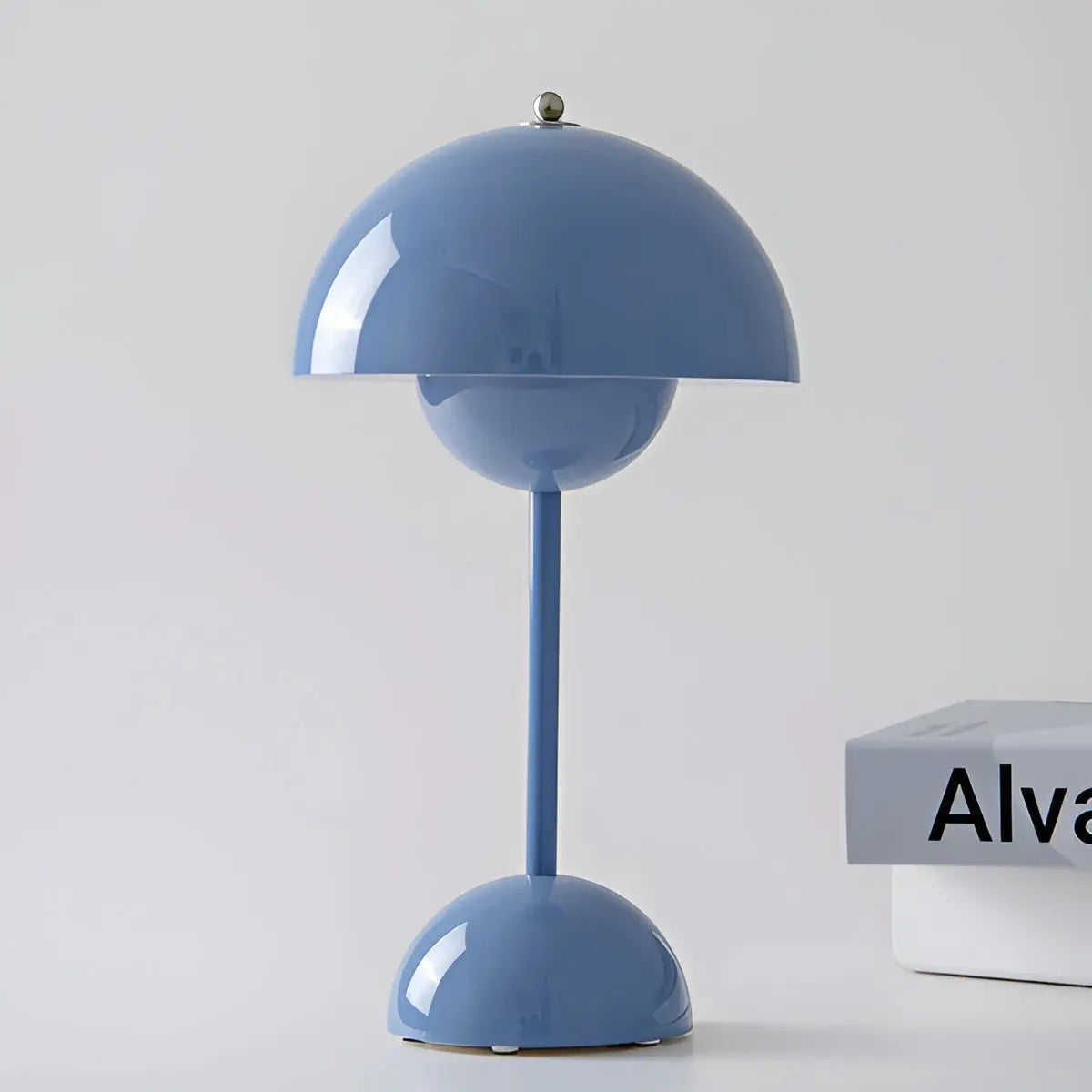 Table Lamp with Push Button Control and Adjustable Brightness