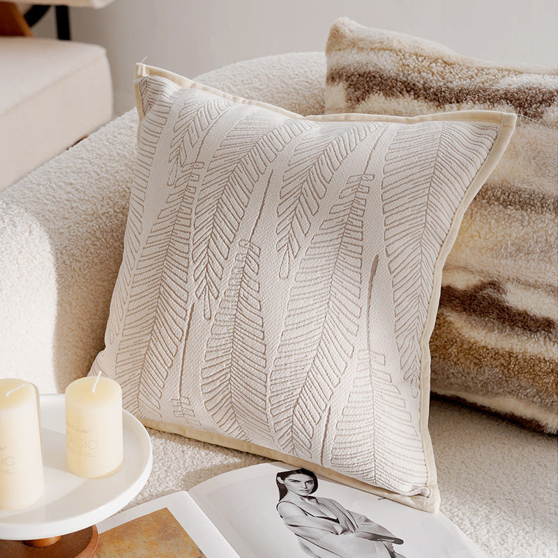 Cushion Covers in Linen Blend, Nordic Style and Striped Design