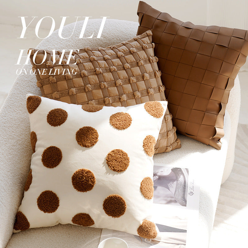 Cushion Covers in Linen, Nordic Style with Dots and Patterns