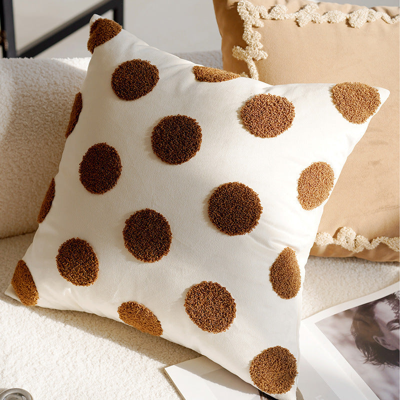 Cushion Covers in Linen, Nordic Style with Dots and Patterns