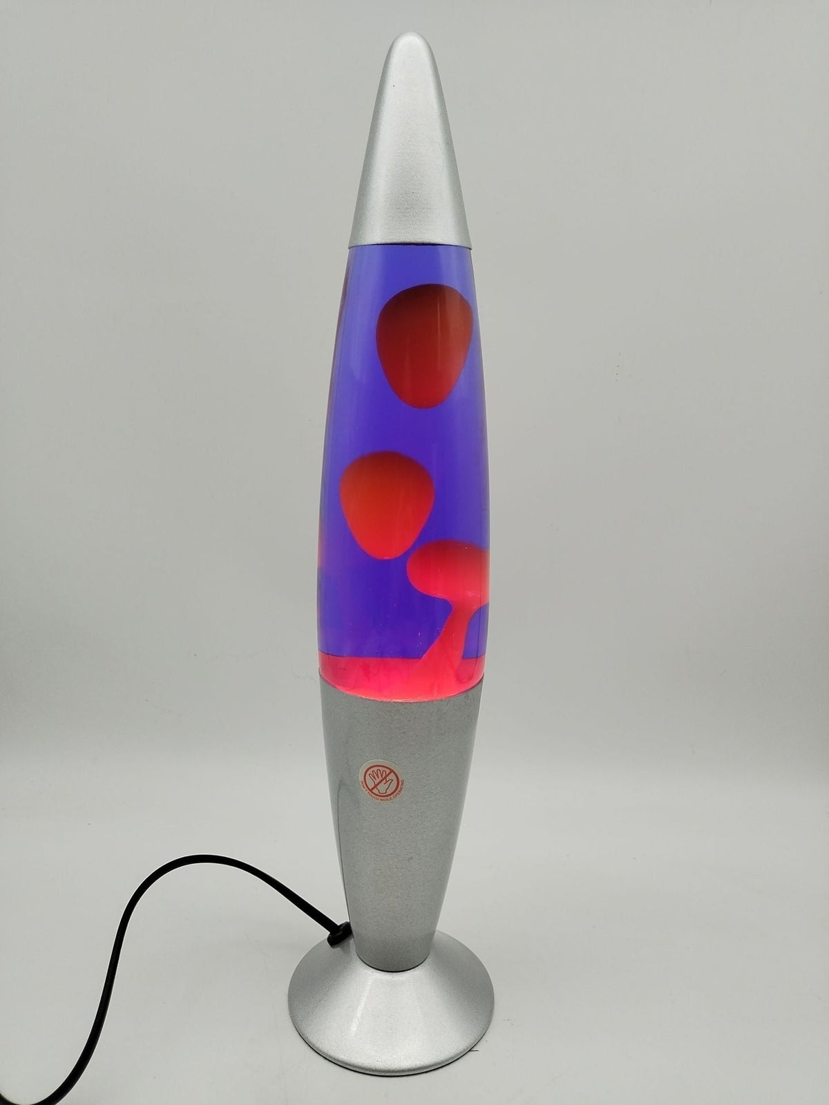 Lavalampe mit Aluminiumschirm, 40 cm