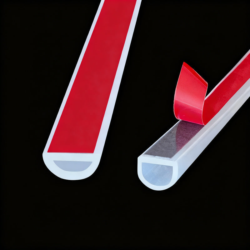 Draught Excluder Self-Adhesive Silicone D-Profile Sealing Strip